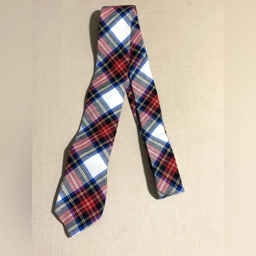 J. Crew Crewcuts Tartan Tie 100% Cotton 52”L NEW 2.5”